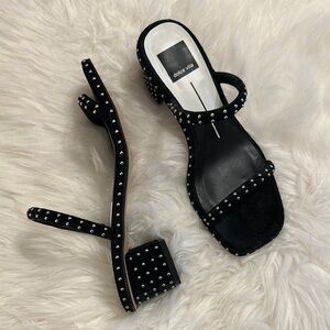 Dolce Vita Studded Black Block Heels